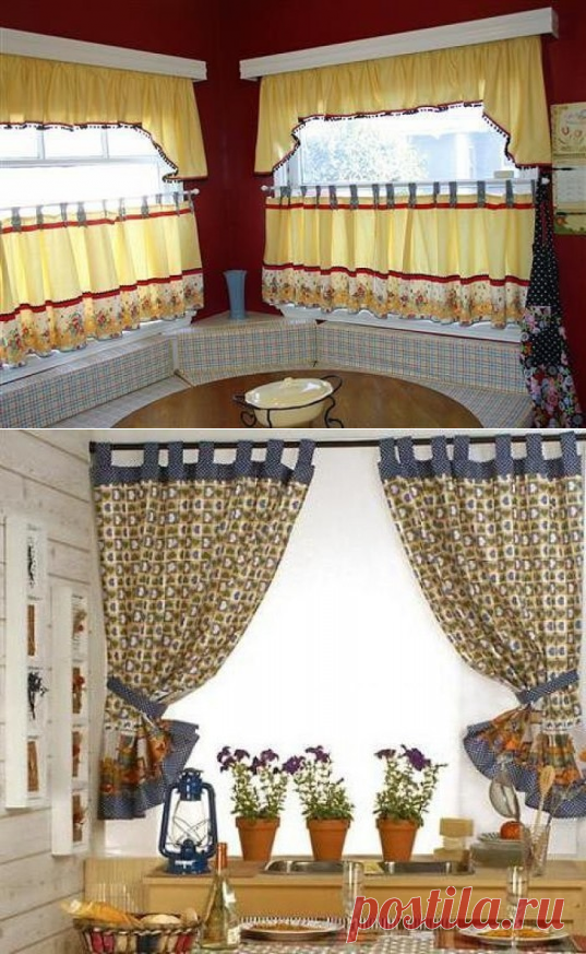 ОБНОВЛЯЕМ ЗАНАВЕСКИ НА КУХНЕ