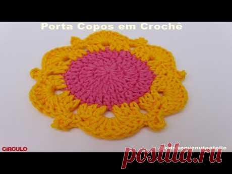 Porta Copo em Crochê - Cris Benvenuto