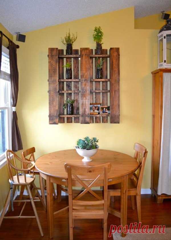 Палеты в интерьере - свежие идеи