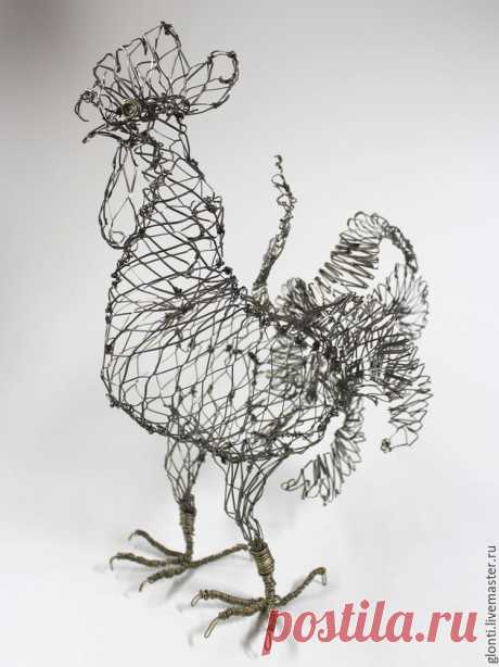 Создаем символ 2017 года: Петух из проволочной сетки в технике «Chicken Wire» - Ярмарка Мастеров - ручная работа, handmade
