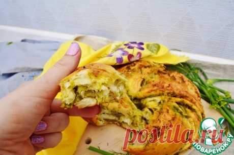 Хлеб с чесночными стрелками - кулинарный рецепт