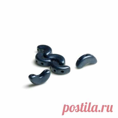 Arcos ®par Puca бусины,5х10мм, Металлический Тёмный Матовый Синий