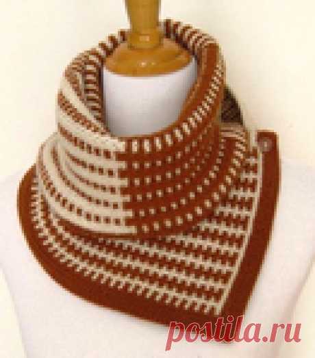 Geometric Illusion Cowl by Tetiana Otruta