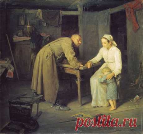 Тяжёлое детство.| Картины русских художников..