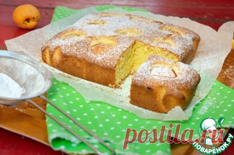 Тосканский кукурузный пирог с абрикосами - кулинарный рецепт