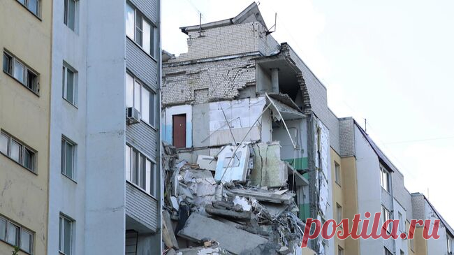В Саратове начали восстанавливать многоэтажный дом после взрыва газа