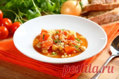 Вкусный томатный суп с нутом – пошаговый рецепт с фото.