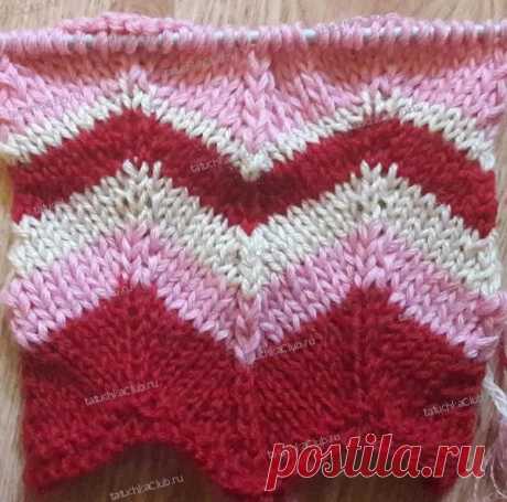 Узор Зигзаг спицами со схемами и описанием вязания — 10 способов | TatuchkaClub.ru