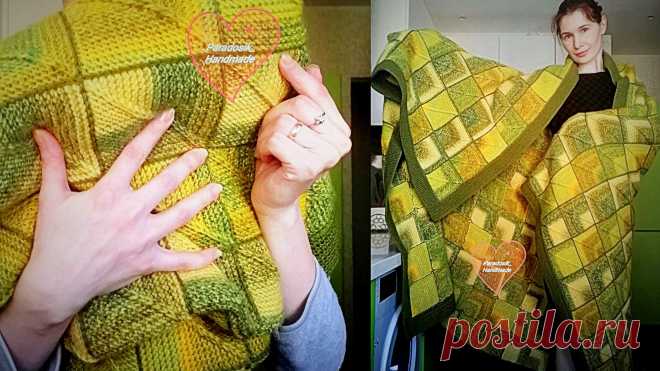 Плед «Пэчворк»: Квадратные мотивы спицами | Paradosik_Handmade Пульс Mail.ru Этот плед я вязала, без преувеличения два, года!))) Но всё-таки связала. Подробное описание пледа в технике пэчворк здесь: https://paradosik-handmade.ru/pled-pehchvork-spicami-podrobnoe-opisanie/