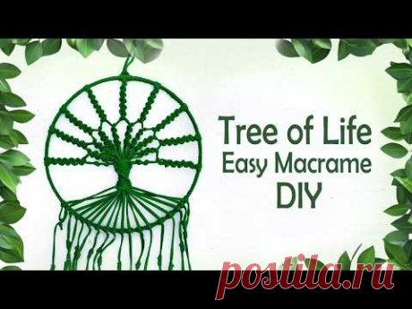 Easy Macrame Tree of Life DIY Wall Hanging