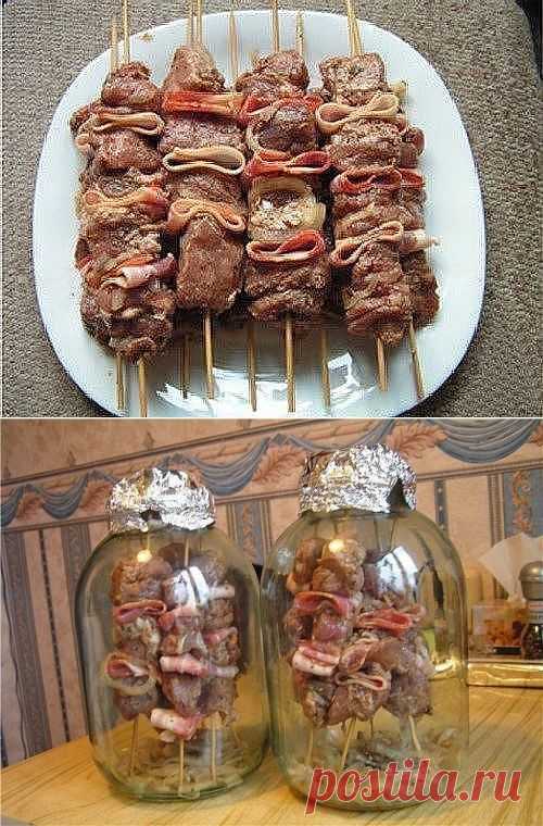 Шашлычок в домашних условиях.