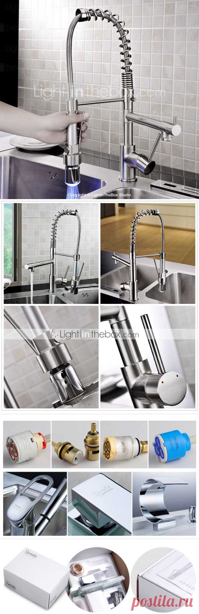 Sprinkle® от Lightinthebox, кран кухонный, вытяжной со светодиодами 2015 – p.7 188,28