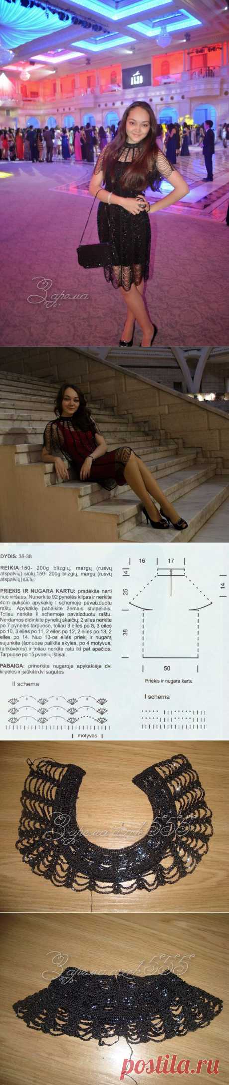 связала дочке на выпускной платье &quot;Серебряный дождь&quot; | Счастливые минуты вязания