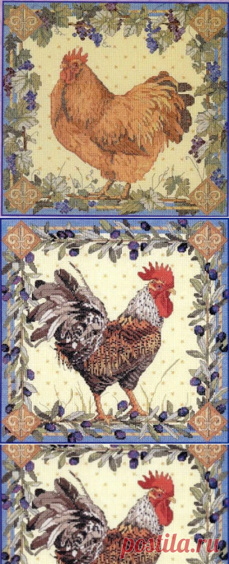 Милые сердцу штучки: Вышивка крестом: "Rooster" & "Hen"