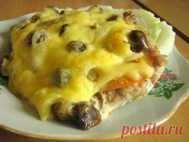Шустрый повар.: Мясо по-купечески (с грибами)