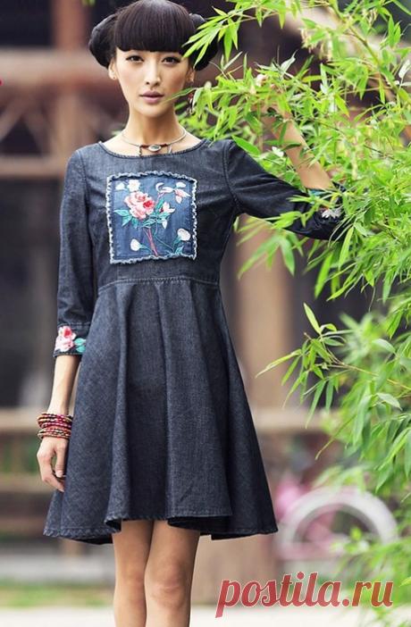 Аппликации и вышивка одежды в китайском исполнении