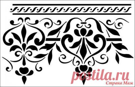 Цветочные трафареты для творчества. - Клуб рукоделия - Страна Мам