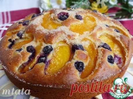 Персиковый пирог с рикоттой - кулинарный рецепт