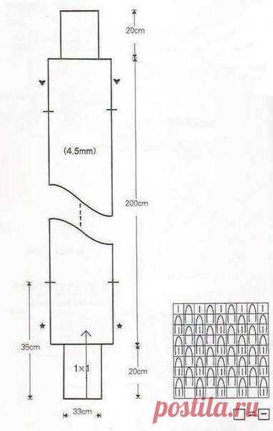 Изучаем процесс вязания шарфа трансформера спицами
