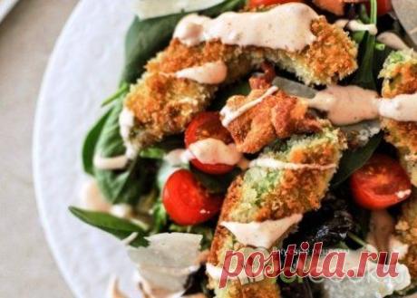 САЛАТ С ХРУСТЯЩИМ АВОКАДО