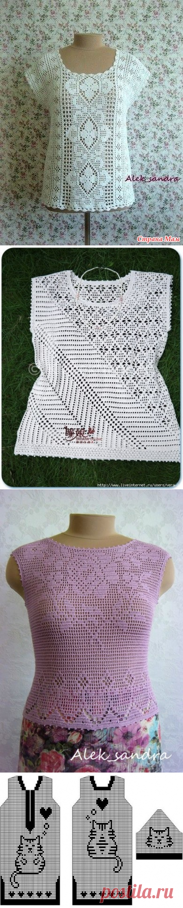 Кофточки филеечкой. - Вязание - Страна Мам