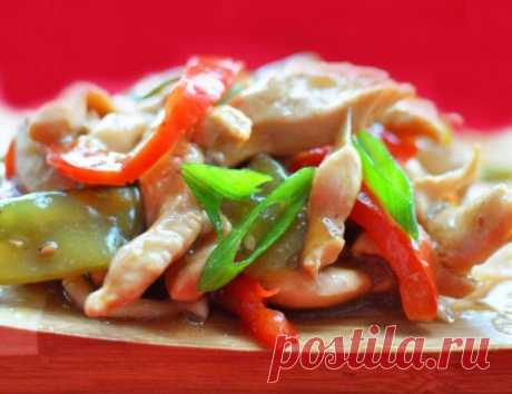 Вкусности » Имбирный цыпленок с овощами в китайском стиле » Рецепты от Дайкири