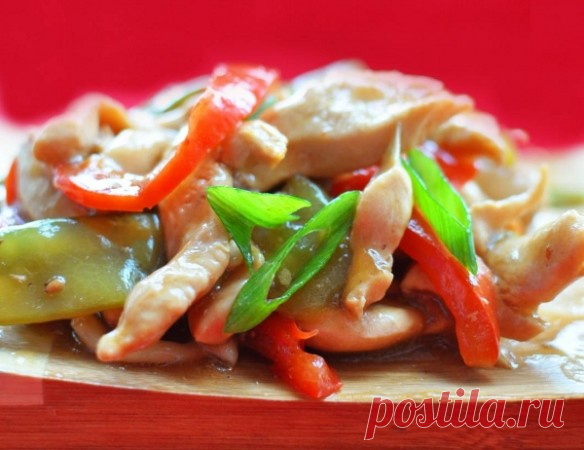 Вкусности » Имбирный цыпленок с овощами в китайском стиле » Рецепты от Дайкири