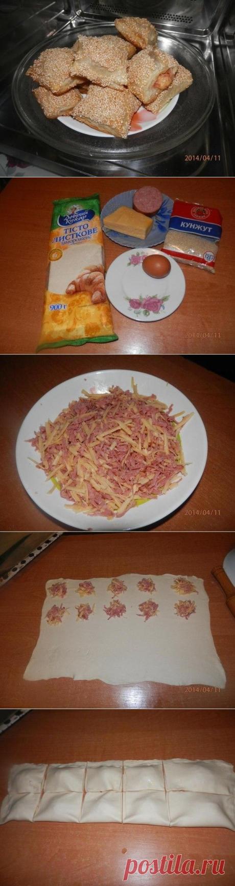 Как приготовить вкусняшки с сыром и колбасой. - рецепт, ингридиенты и фотографии