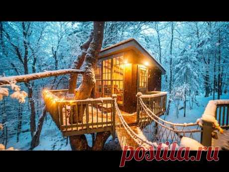 Unique & Cozy Winter Getaways (Treehouse, A-frame, Log Cabin)