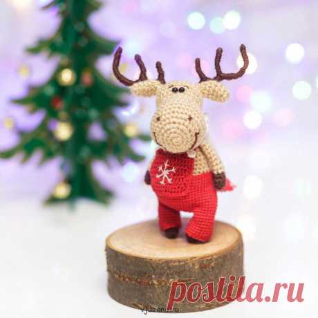 Вязаные новогодние лосики | Вязана.ru