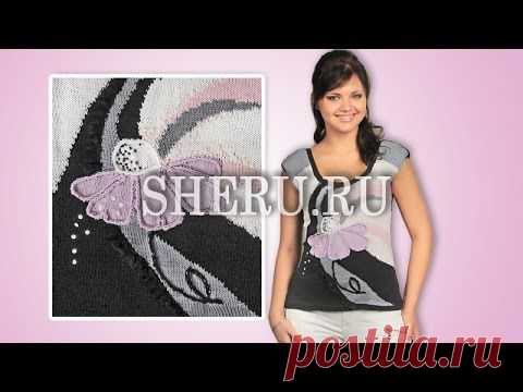 Кофточка спицами с жаккардовым узором | Золотые Руки