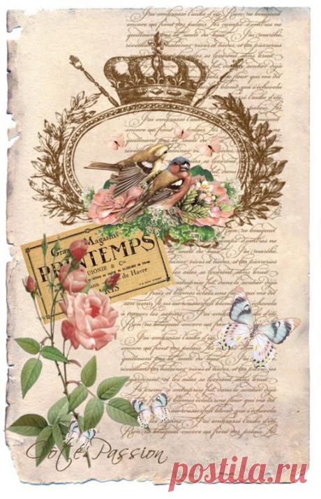 Myself Made » Винтажные картинки для скрапбукинга