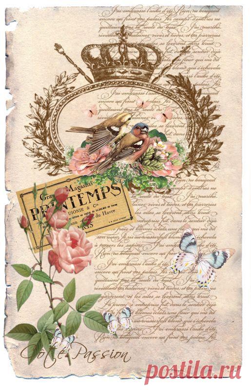 Myself Made » Винтажные картинки для скрапбукинга