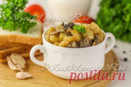 Картошка с грибами в мультиварке