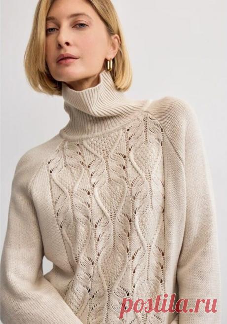 От грубых узоров до кашемира: Главные вязаные тренды сезона. | Жанна Рыбкина | Дзен