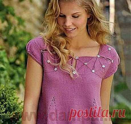 Вязаный топ для лета | DAMские PALьчики. ru
