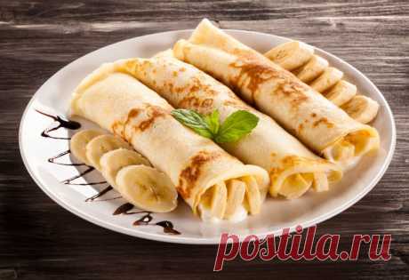 Банановые блинчики: самые вкусные рецепты от Шефмаркет