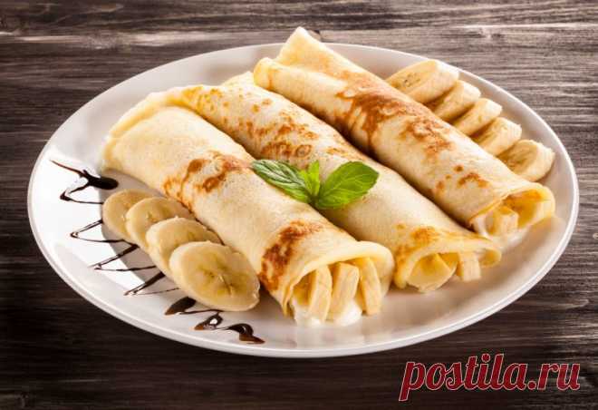 Банановые блинчики: самые вкусные рецепты от Шефмаркет