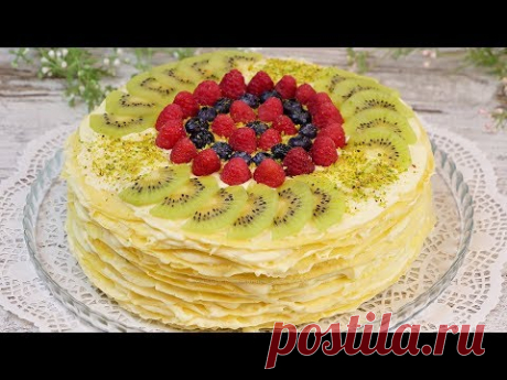 🍰 ТОРТ БЕЗ ДУХОВКИ! Необычный блинный торт с пикантной добавкой! Когда хочется чего-то особенного!