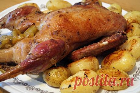 Bon appetit!: Утка с яблоками и молодым картофелем