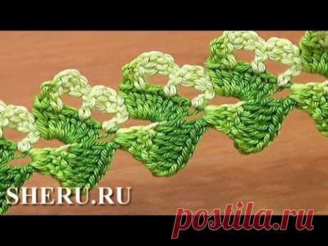 Asymmetrical Crochet Tape Cord Урок 19 Вязание шнура