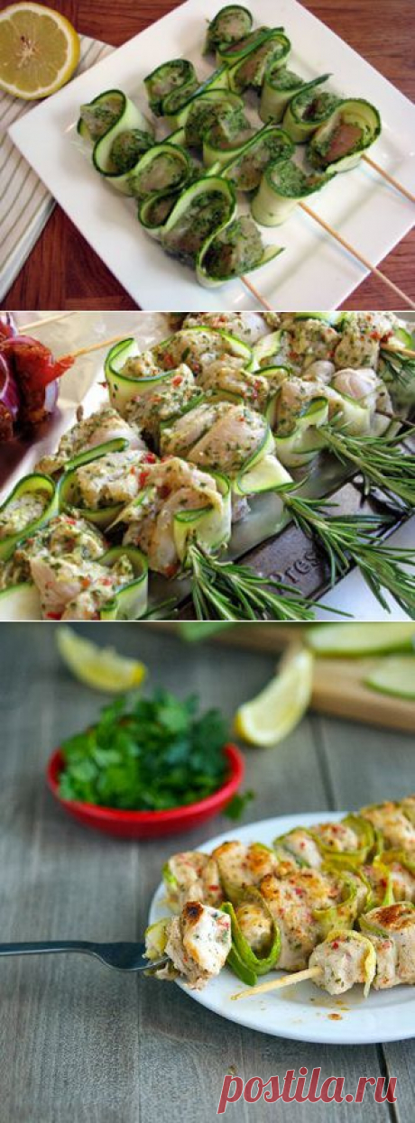 Рецепты для гриля. Шашлык из курицы рецепт с кабачками | Рецепты Джейми Оливера