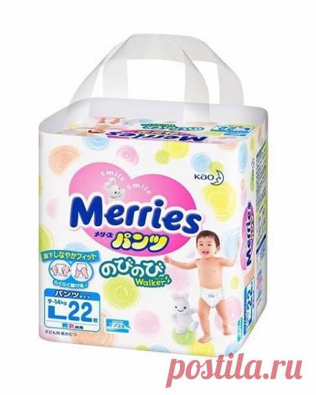 Трусики large 9-14 кг 22 шт. Merries (Мериес)