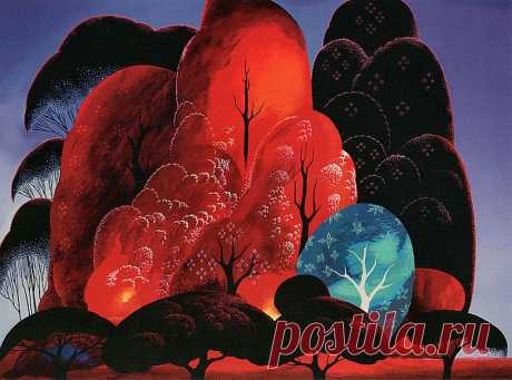 Фантастически красивые пейзажи. Художник Эйвинд Эрл / Eyvind Earle (США, 1916-2000)