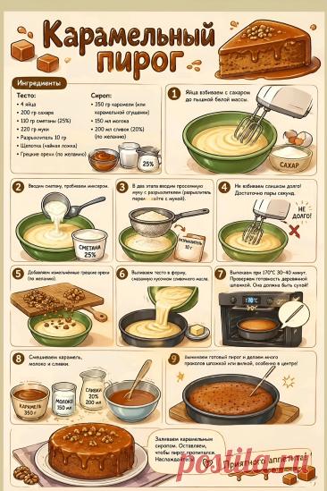 Карамельный пирог