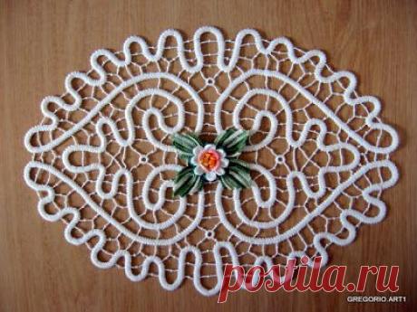 MACRAME' RUMENO - POINT LACE: "CUORI in SIMBIOSI"