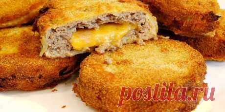 Котлеты в кольцах лука | Самые вкусные кулинарные рецепты