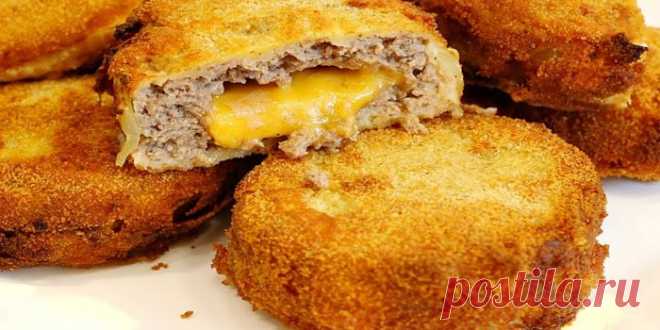 Котлеты в кольцах лука | Самые вкусные кулинарные рецепты