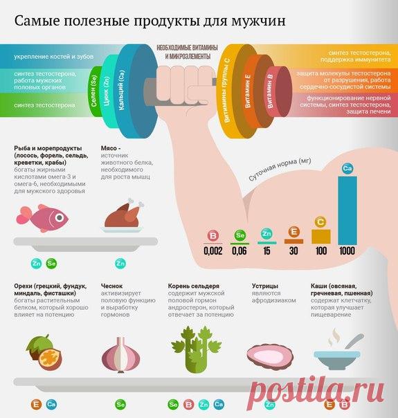 Общие принципы здорового питания едины для всех: больше овощей и фруктов, меньше жареного мяса, соли и сахара. Но есть некоторые продукты, которые как-то по-особенному влияют на здоровье мужчин. Что это за продукты и какое воздействие они оказывают расскажет / Абсолютное здоровье