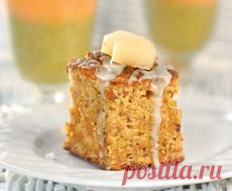 Морковный кекс с грецкими орехами
